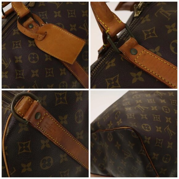 LOUIS VUITTON Monogram Keepall Bandouliere 55 Boston Bag - Picture 12 of 14